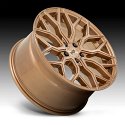 Niche Mazzanti M263 Brushed Platinum Bronze Custom Wheels 2